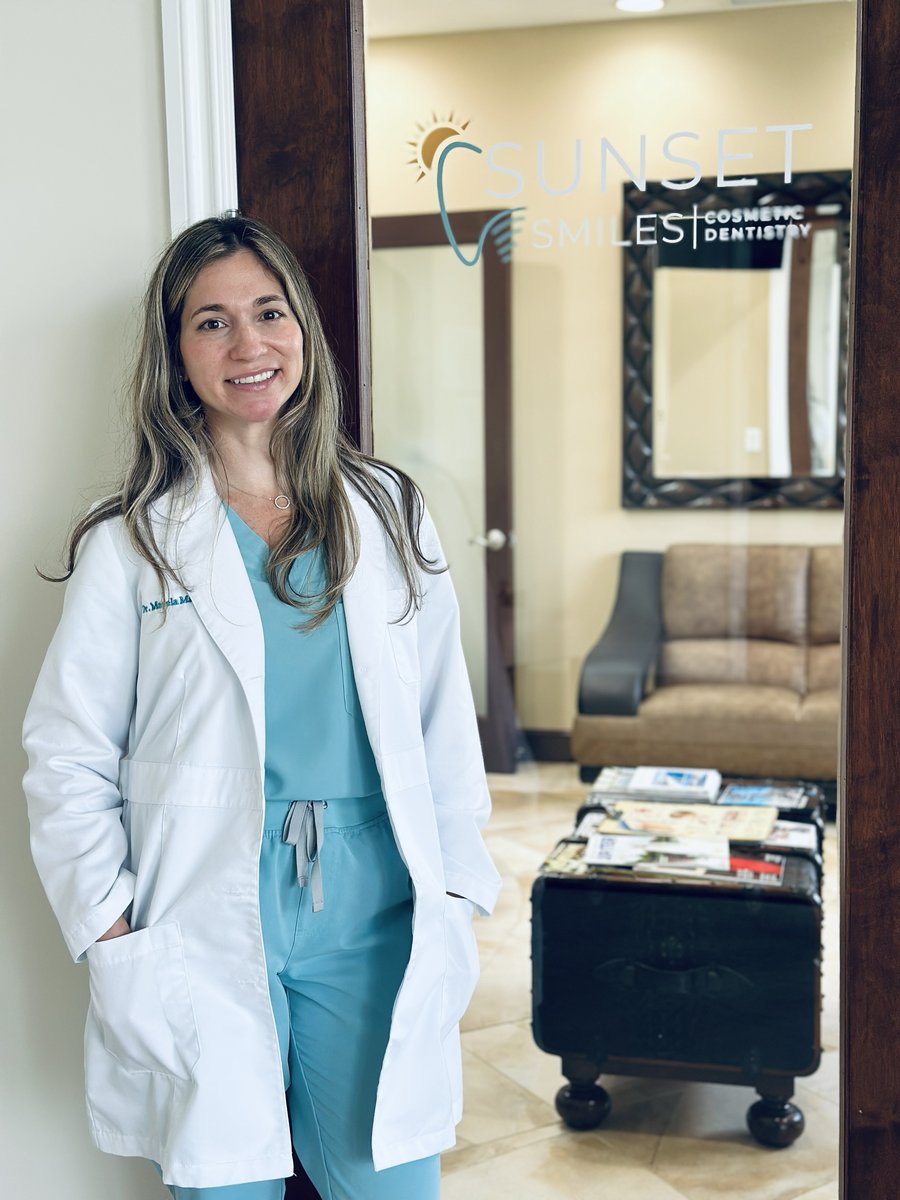 Portrait of Dr. Magela Martinez, DMD, owner of Sunset Smiles Cosmetic Dentistry in Jupiter, FL